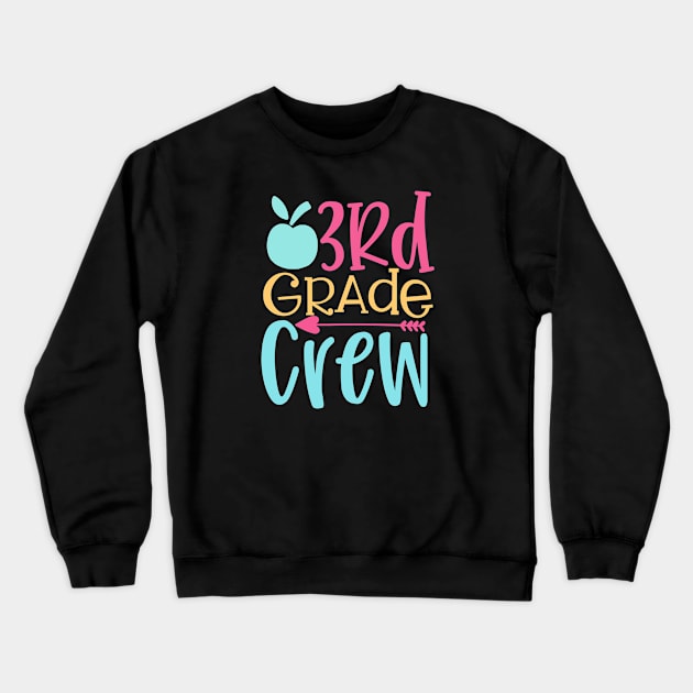 Third Grade Crew Crewneck Sweatshirt by VijackStudio